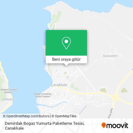 Demirdak Bogaz Yumurta Paketleme Tesisi harita