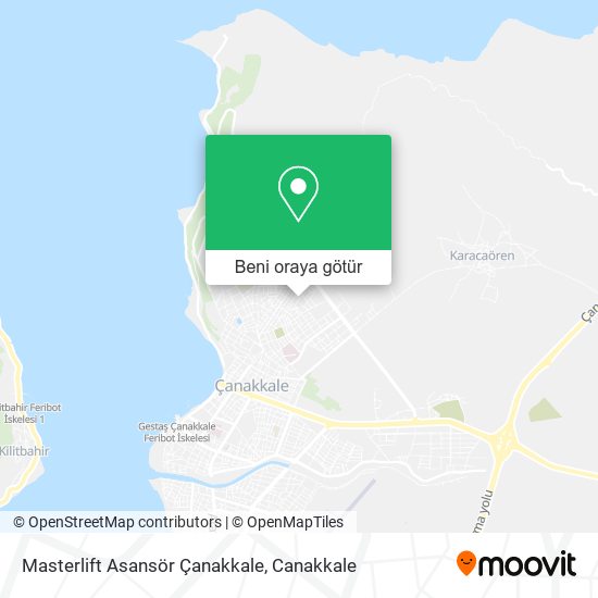 Masterlift Asansör Çanakkale harita
