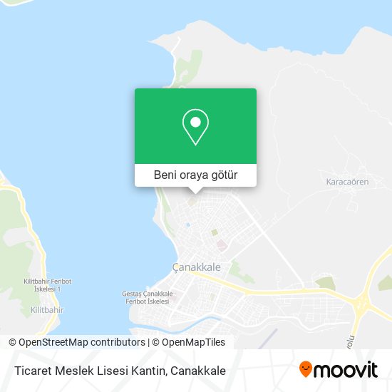 Ticaret Meslek Lisesi Kantin harita