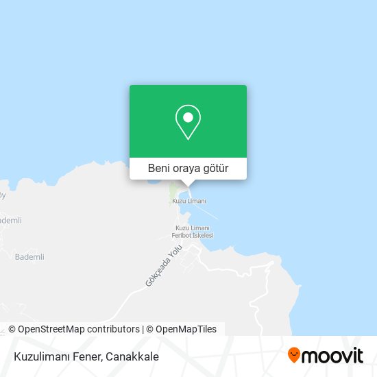 Kuzulimanı Fener harita