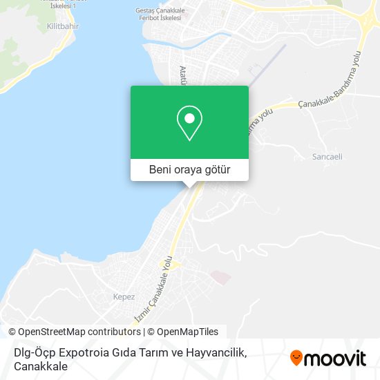 Dlg-Öçp Expotroia Gıda Tarım ve Hayvancilik harita