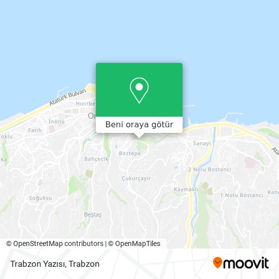 Trabzon Yazısı harita