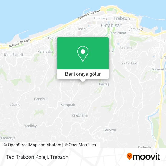 Ted Trabzon Koleji harita