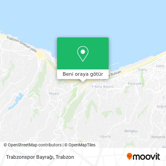 Trabzonspor Bayrağı harita