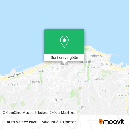 Tarım Ve Köy İşleri İl Müdürlüğü harita