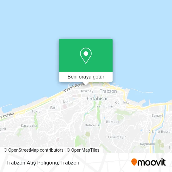 Trabzon Atış Poligonu harita