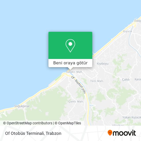 Of Otobüs Terminali harita