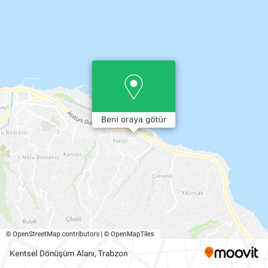 Kentsel Dönüşüm Alanı harita
