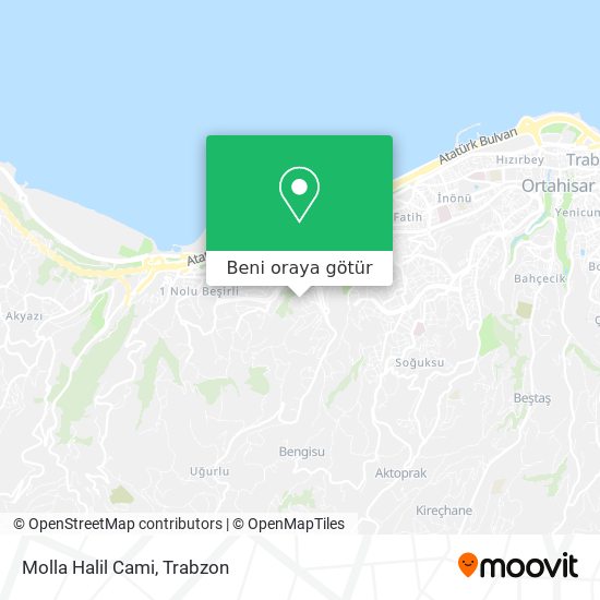 Molla Halil Cami harita