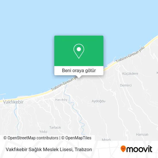 Vakfıkebir Sağlık Meslek Lisesi harita