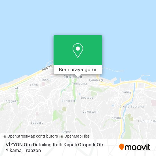 VİZYON Oto Detaılıng Katlı Kapalı Otopark Oto Yıkama harita