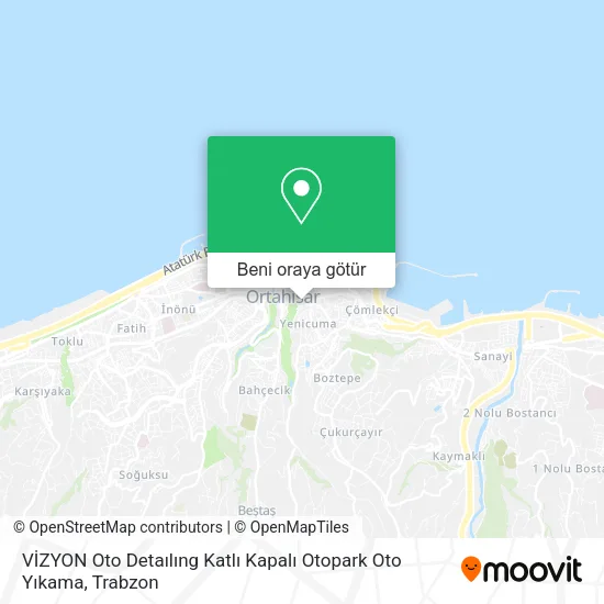 VİZYON Oto Detaılıng Katlı Kapalı Otopark Oto Yıkama harita