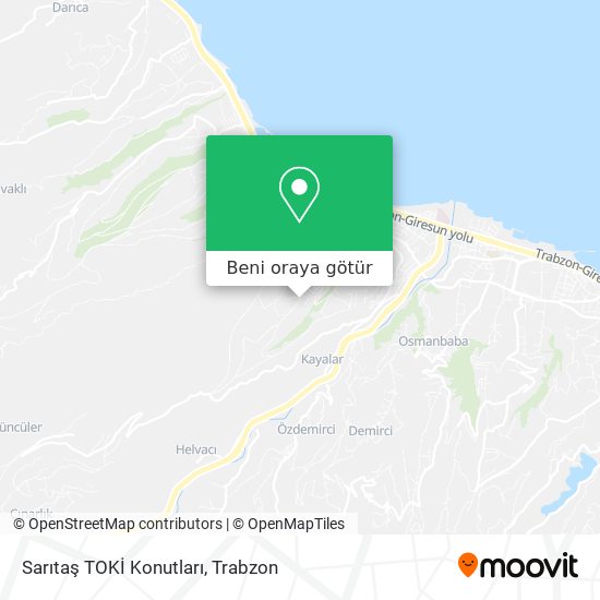 Sarıtaş TOKİ Konutları harita