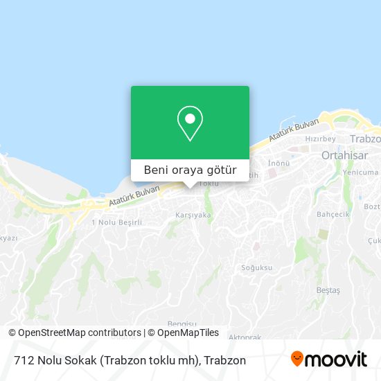 712 Nolu Sokak (Trabzon toklu mh) harita
