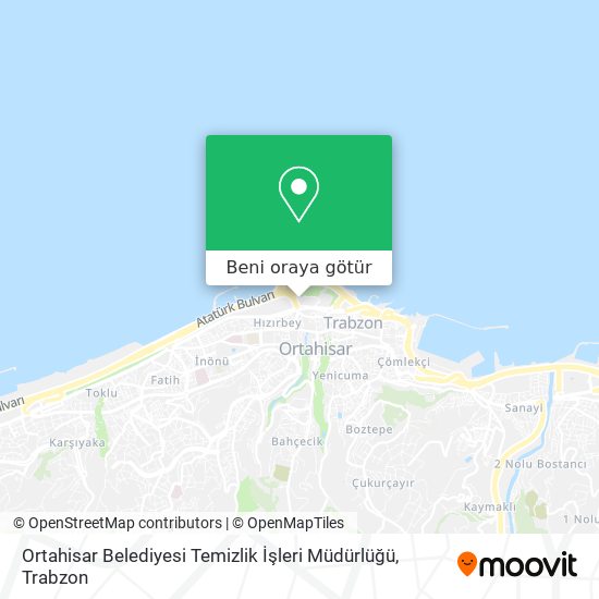 Ortahisar Belediyesi Temizlik İşleri Müdürlüğü harita