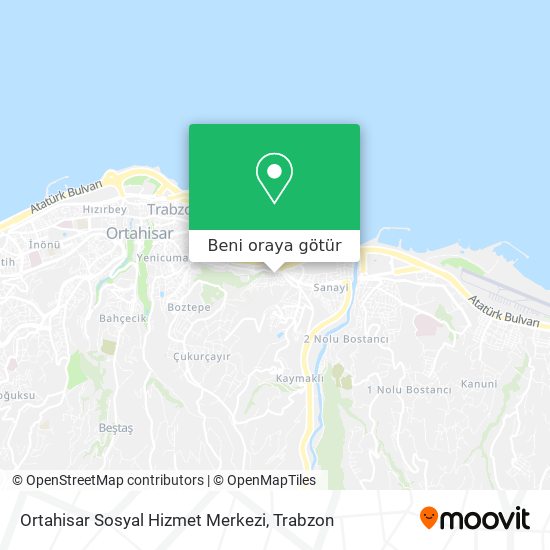 Ortahisar Sosyal Hizmet Merkezi harita