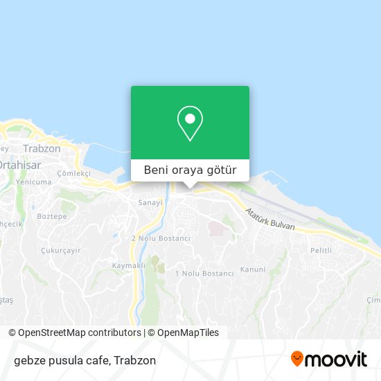 gebze pusula cafe harita