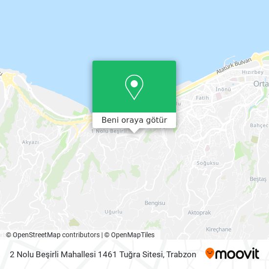 2 Nolu Beşirli Mahallesi 1461 Tuğra Sitesi harita