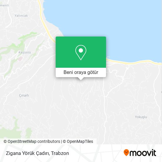 Zigana Yörük Çadırı harita