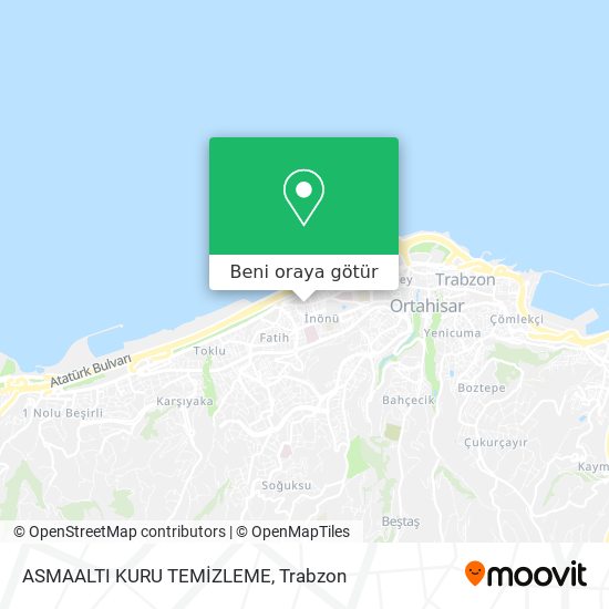 ASMAALTI KURU TEMİZLEME harita