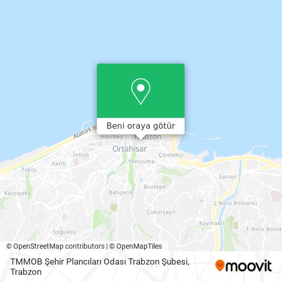 TMMOB Şehir Plancıları Odası Trabzon Şubesi harita