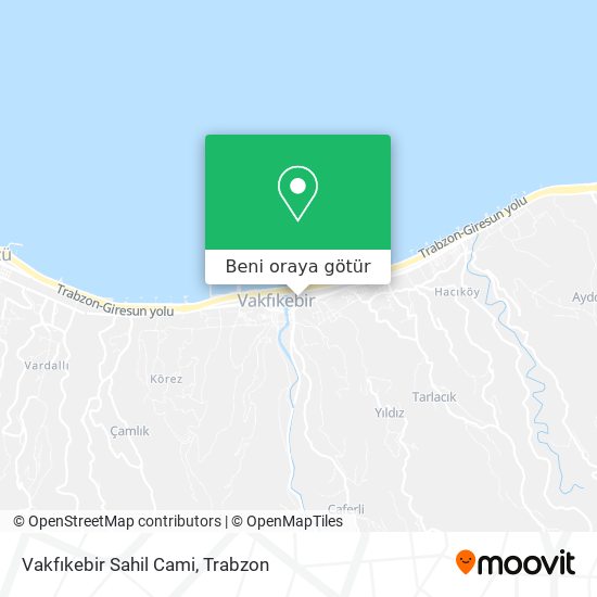 Vakfıkebir Sahil Cami harita