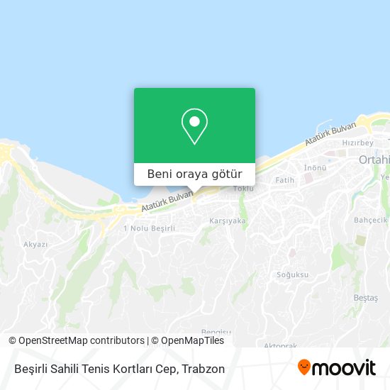 Beşirli Sahili Tenis Kortları Cep harita