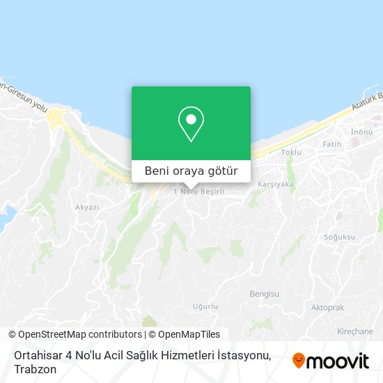 Ortahisar 4 No'lu Acil Sağlık Hizmetleri İstasyonu harita