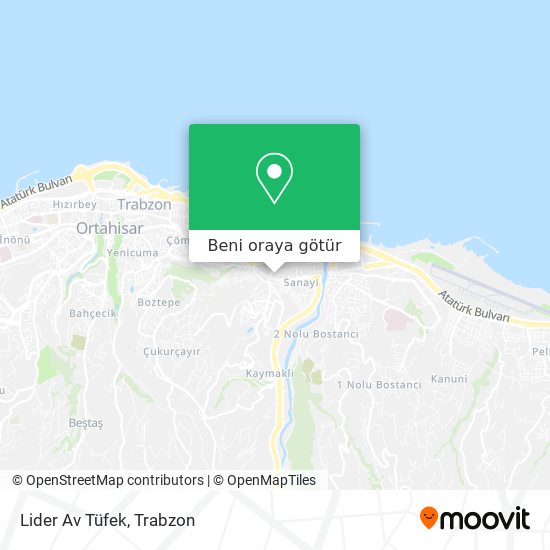 Lider Av Tüfek harita