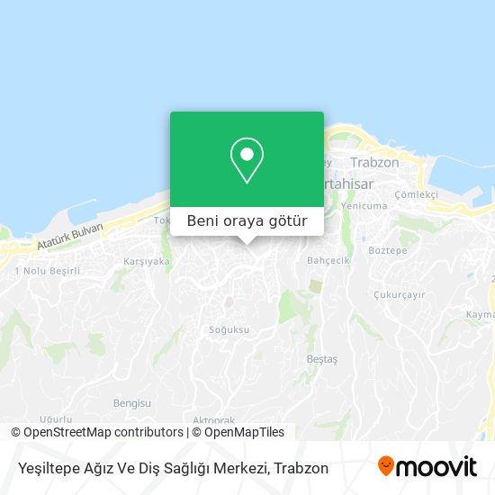 Yeşiltepe Ağız Ve Diş Sağlığı Merkezi harita