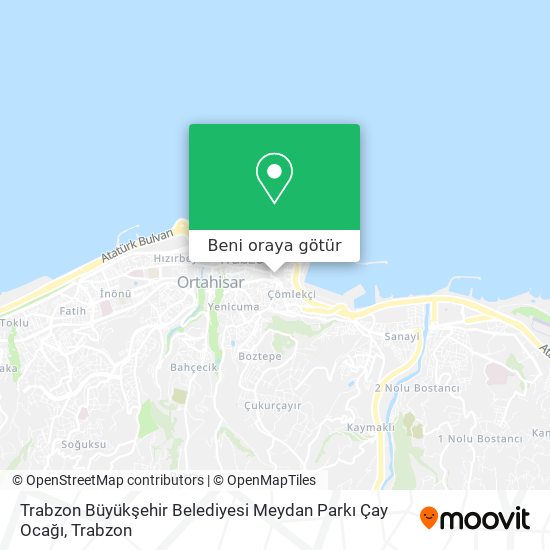 Trabzon Büyükşehir Belediyesi Meydan Parkı Çay Ocağı harita
