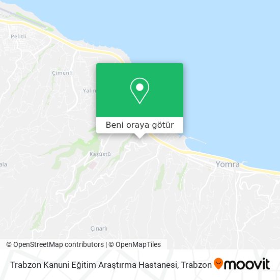 Trabzon Kanuni Eğitim Araştırma Hastanesi harita