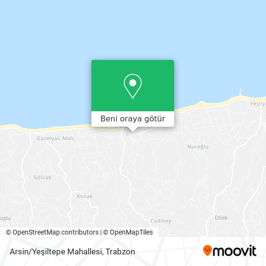 Arsin/Yeşiltepe Mahallesi harita