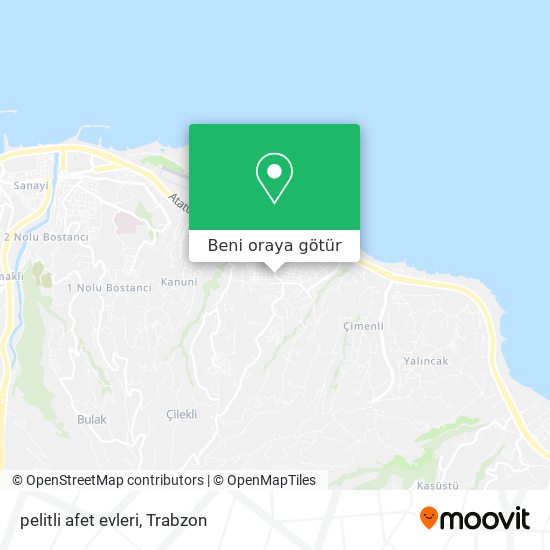 pelitli afet evleri harita