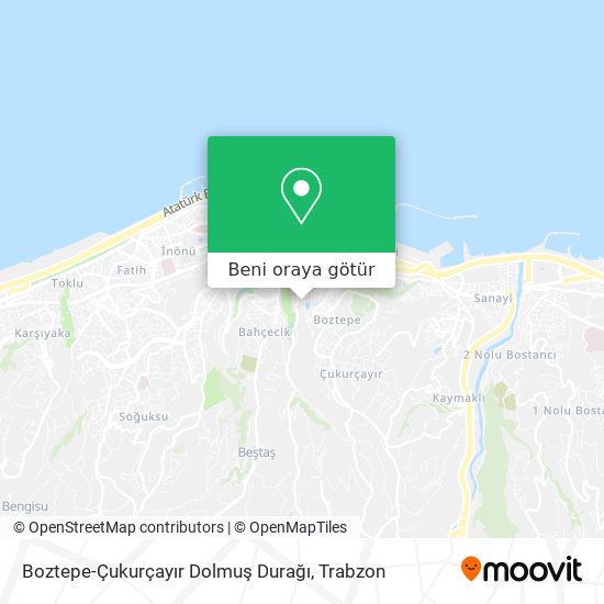 Boztepe-Çukurçayır Dolmuş Durağı harita