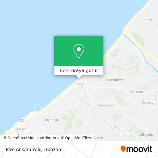 Rize Ankara Yolu harita