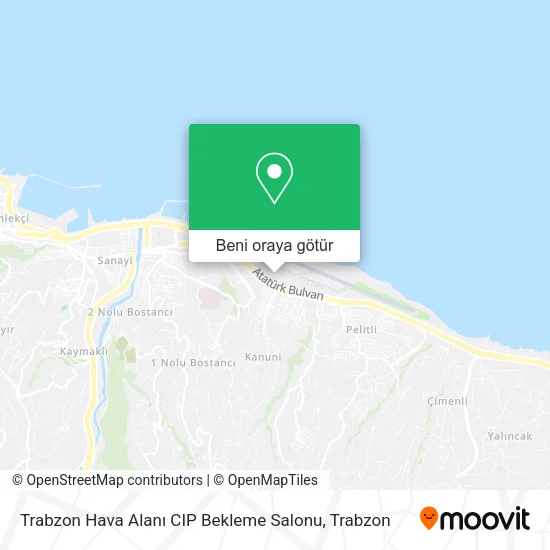 Trabzon Hava Alanı CIP Bekleme Salonu harita