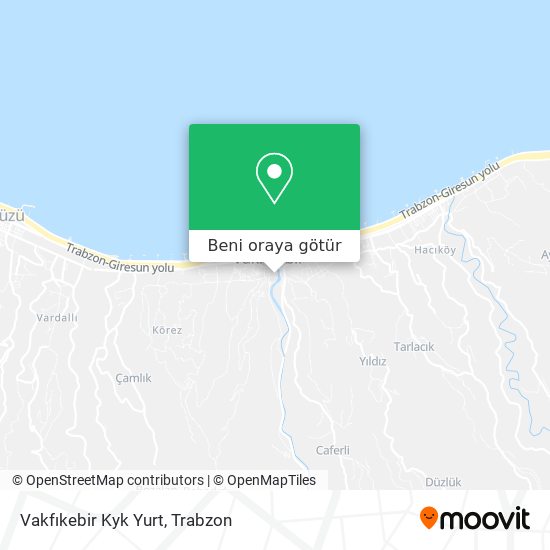 Vakfıkebir Kyk Yurt harita