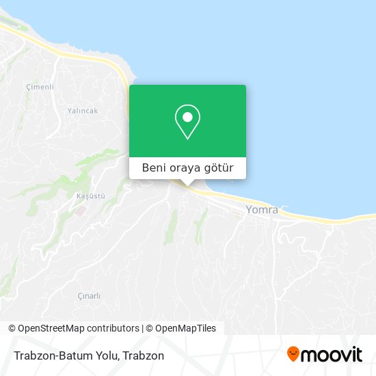 Trabzon-Batum Yolu harita
