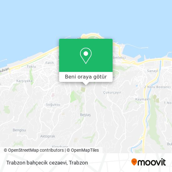 Trabzon bahçecik cezaevi harita