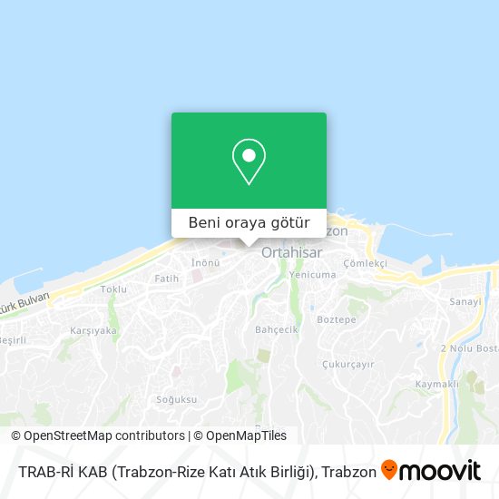 TRAB-Rİ KAB (Trabzon-Rize Katı Atık Birliği) harita