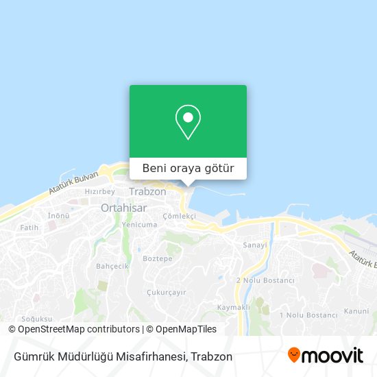 Gümrük Müdürlüğü Misafirhanesi harita