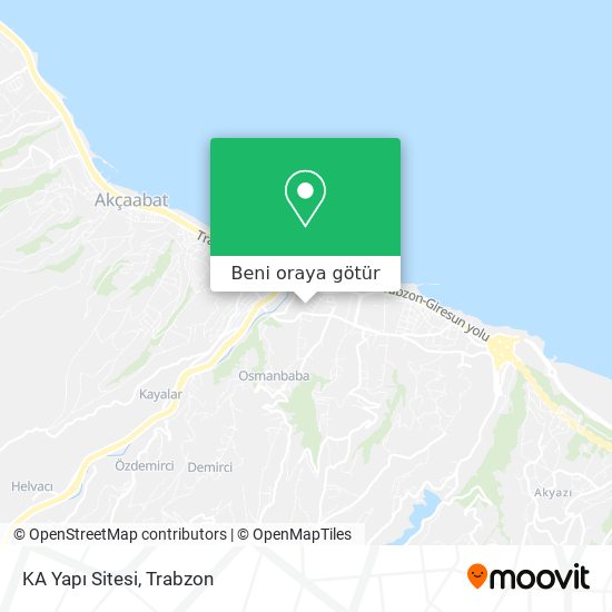 KA Yapı Sitesi harita