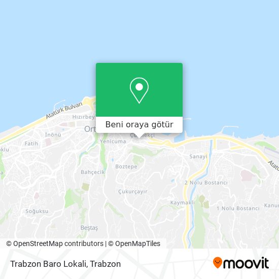 Trabzon Baro Lokali harita