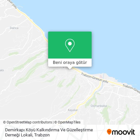 Demirkapı Köyü Kalkındırma Ve Güzelleştirme Derneği Lokali harita