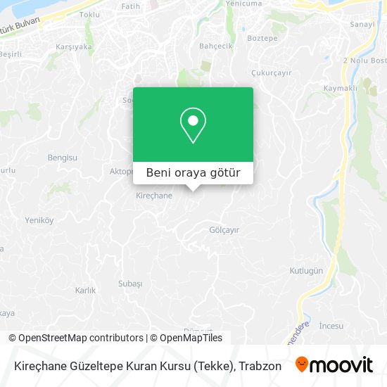 Kireçhane Güzeltepe Kuran Kursu (Tekke) harita