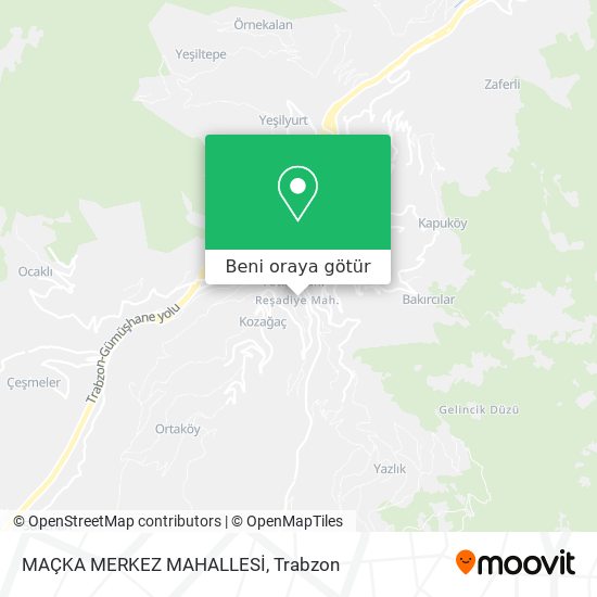 MAÇKA MERKEZ MAHALLESİ harita