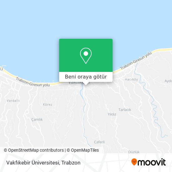 Vakfıkebir Üniversitesi harita