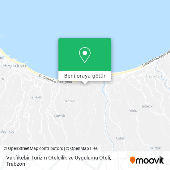 Vakfıkebir Turizm Otelcilik ve Uygulama Oteli harita