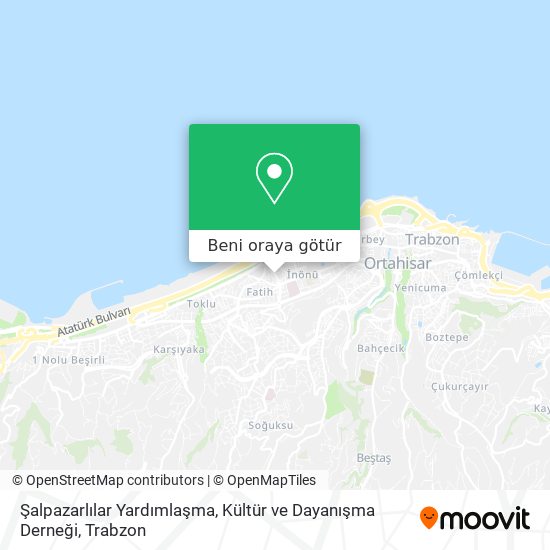 Şalpazarlılar Yardımlaşma, Kültür ve Dayanışma Derneği harita